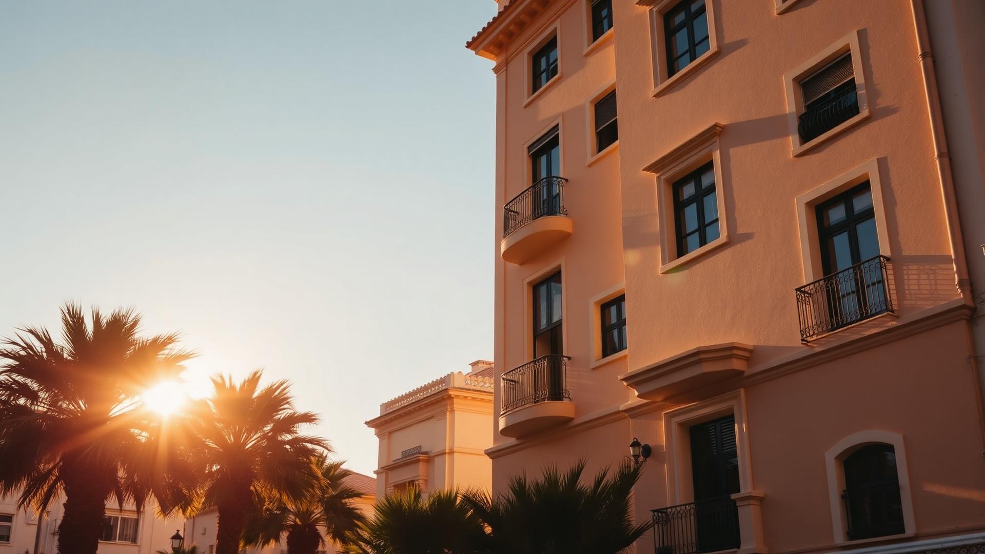 Propietario y gestor Rentora frente a una vivienda de la Costa del Sol